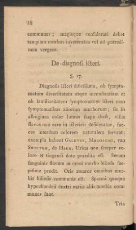 De diagnosi icteri. §. 17.