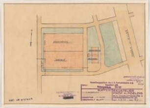 I.G.-Farben, Frankfurt/Main Verwaltungsgebäude: Garage: Lageplan 1:1000