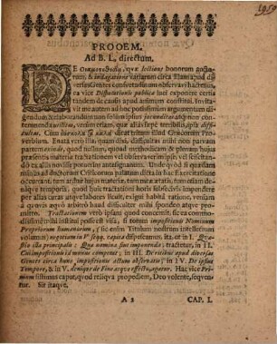 Exercitatio Academica Historico-Philologica De Onomatothesia Infantium .... 1