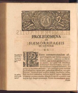 Prolegomena de haemorrhagiis in genere