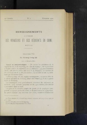 Renseignements A L'Usage Des Voyageurs Et Des Résidents En Chine.