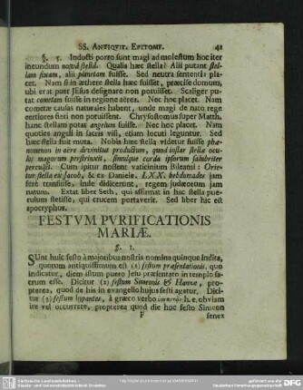 Festum Purificationis Mariae