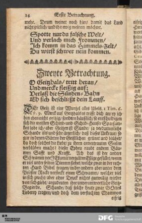 Zweyte Betrachtung.