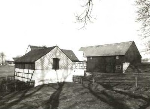 Sayda-Pilsdorf. Gehöft, Nr. 1. Ansicht von einer Viehkoppel