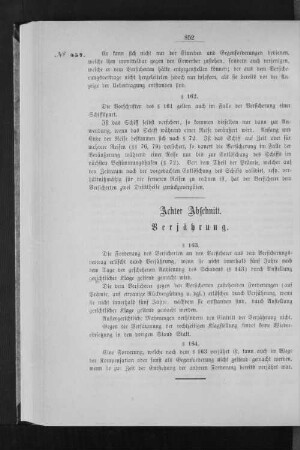 Achter Abschnitt. Verjährung.