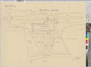 Bahnhof Essen-Stadtwald: Lageplan [2 Exemplare], M. 1:200