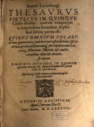 Thesaurus poeticus
