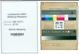 Entnazifizierung Marianne Schmit , geb. 30.06.1914 (Bibliothekarin)