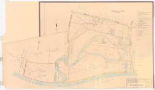 Gartenanlage Wasserwerk, Berlin-Jungfernheide: Grundstücksplan der Bauabteilung Berliner Wasserwerke 1:2000