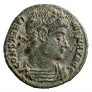 Münze, Follis, Aes 4, 306 - 337 n. Chr.
