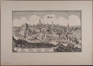 Bautzen nach Merian aus dem 17. Jahrhundert