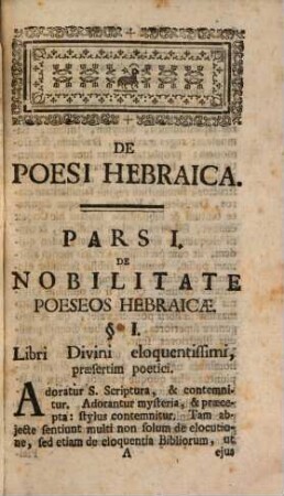 Poesis Hebraica