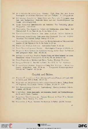 Graphik und Bücher (Nr. 763-790)