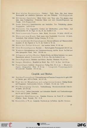 Graphik und Bücher (Nr. 763-790)