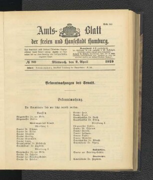 No.80, Mittwoch, den 2. April 1919