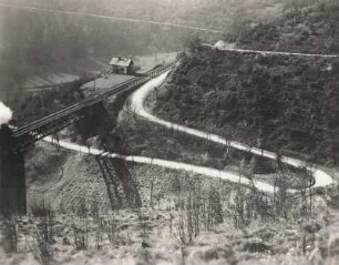 Tschechien, Niklasberg, Eisenbahnbrücke