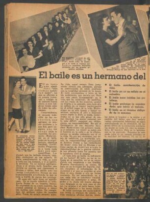 El baile es un hermano del deporte