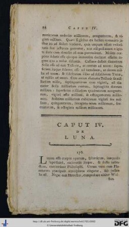 Caput IV. De Luna.