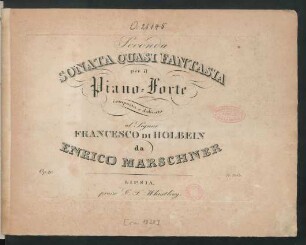 Seconda Sonata Quasi Fantasia per il Piano=Forte : Op. 40.