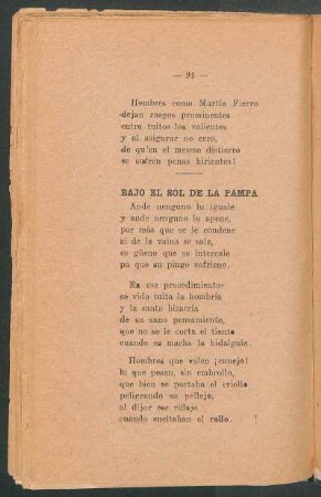 Bajo el sol de la Pampa