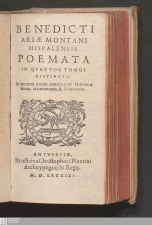 [1]: Humanæ salutis Monumenta, & Odæ variæ
