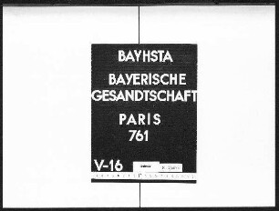 Die Glückwünsche König Maximilians II. von Bayern zu den mißglückten Attentaten auf Kaiser Napoleon III. und auf Kaiserin Eugenie