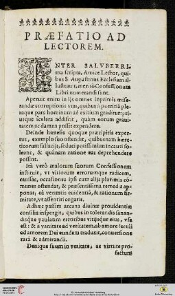 Praefatio ad lectorem