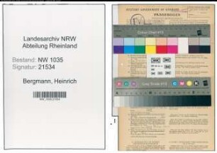 Entnazifizierung Heinrich Bergmann , geb. 10.12.1899 (Kaufmaennischer Angestellter)