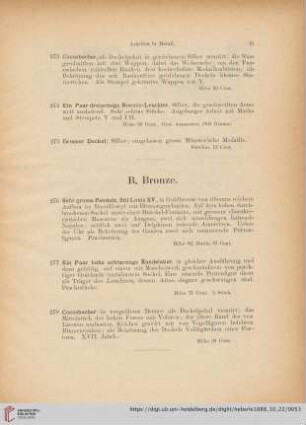 B. Bronze (Nr. 276 - 278)