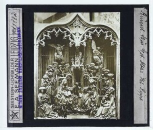 unbekannt, Schnitzaltar mit Hl. Sippe (Brüssel)