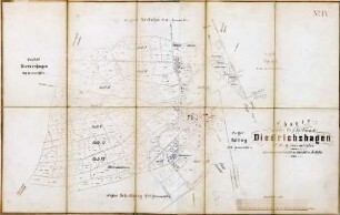 N° IV; Charte von der Dorffeldmark Diedrichshagen. D.A. Grevesmühlen