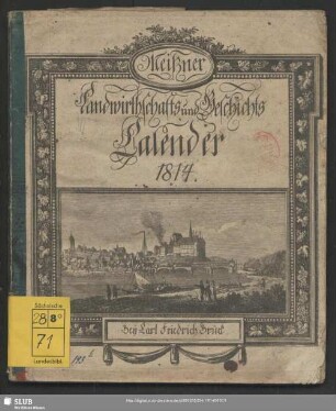 1814: Meißner Landwirthschafts- und Geschichts-Calender
