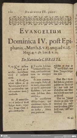 Evangelium Dominica IV. post Epiphania