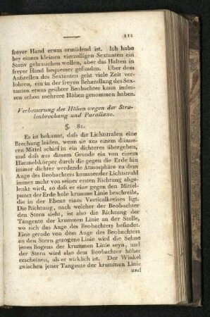 Verbesserung der beobachteten Höhen