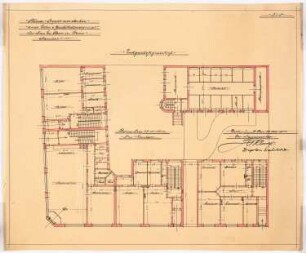 Wohn- und Geschäftshaus Cleves, Herne: Erdgeschossgrundriss 1:100