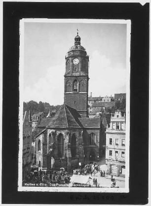 Meißen. Frauenkirche mit Glockenspiel