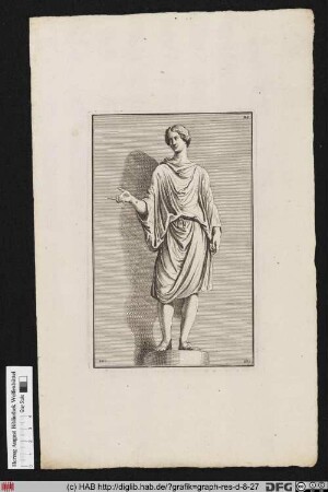 Darstellung eines römischen Dieners (Camillus) nach einer antiken Statue.