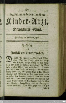 Dreyzehntes Stück