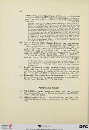 Altfürstliche Häuser (Nr. 224-229)