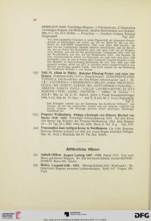 Altfürstliche Häuser (Nr. 224-229)