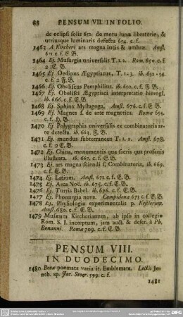 Pensum VIII.