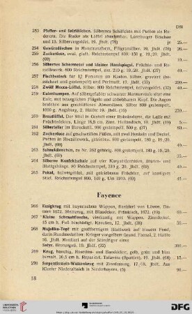 Fayence (Nr. 266-302)