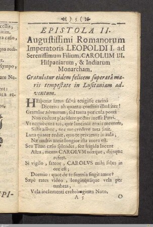 Epistola II.