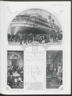 Un gran palacio flotante - el "Giulio Cesare"