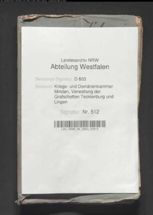 Berechnung der Wildpretgelder im Tecklenburgischen