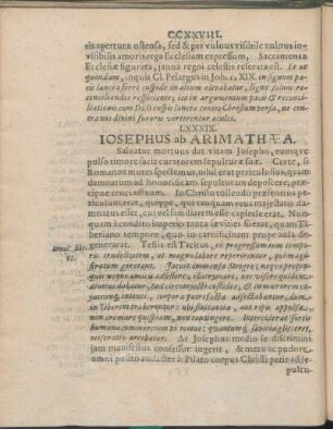 LXXXIX. Iosephus ab Arimathæa.