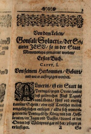 Histori von dem Leben Gonsalvi Sylveriae