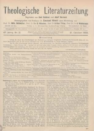 441-443 [Rezension] Nederlandsch Archief voor Kerkgeschiedenis. N. S. Deel XVI
