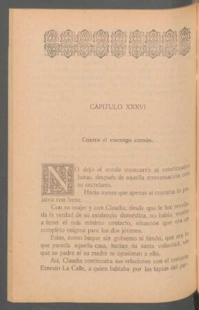 Capítulo XXXVI - Contra el enemigo común.