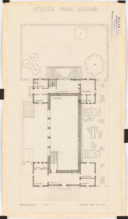Atelier Professor Kaspar: Grundriss EG 1:200